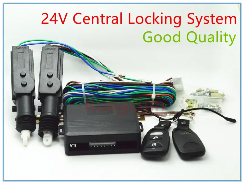 Truck Central Locking System DC 24V Window Actuator Remote Central Remote Key