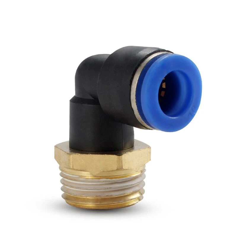 10PCS PL Filettato Gomito Pneumatico Connettore Rapido del Tubo Lato Connettore Tubi Componenti Pneumatici 4-16mm PL6-01 PL8-02 PL12-03