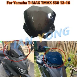 For Yamaha TMAX 530 tmax530 12-16 2012-2013-2014-2015-2016 Motorcycle Windshield Smoke Black brand new Wind Deflector durable