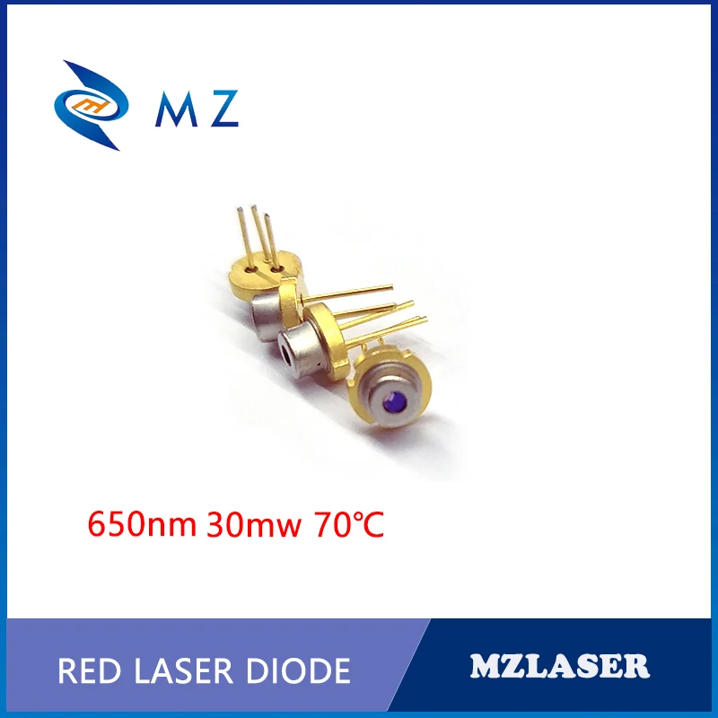 Laser Diode 650nm 30mw 70 Degrees Industrial Grade TO-18 Packaging