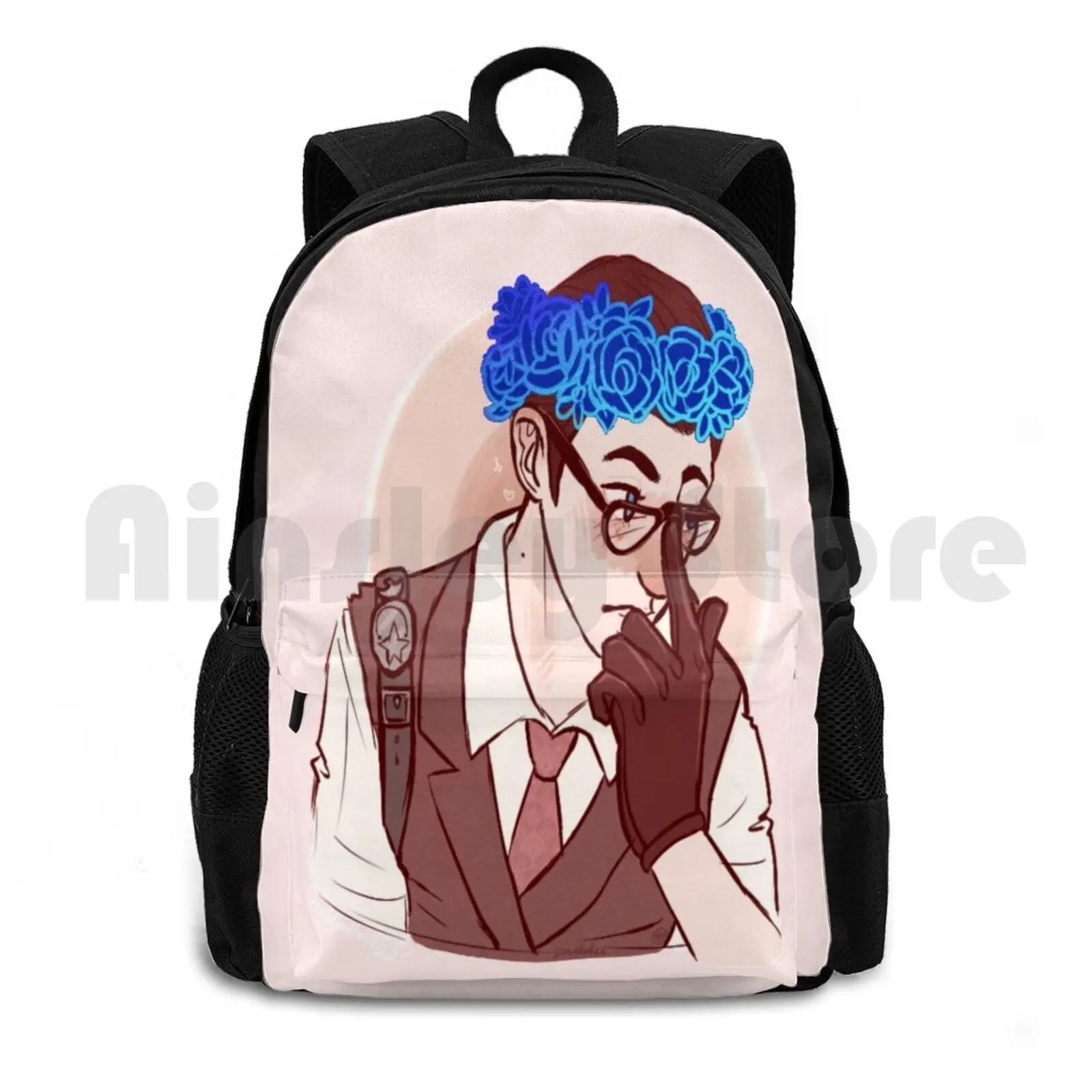 

Joseph ; Precious Cinnamon Bun Outdoor Hiking Backpack Riding Climbing Sports Bag Tew The Evil Within Joseph Oda Flowercrown