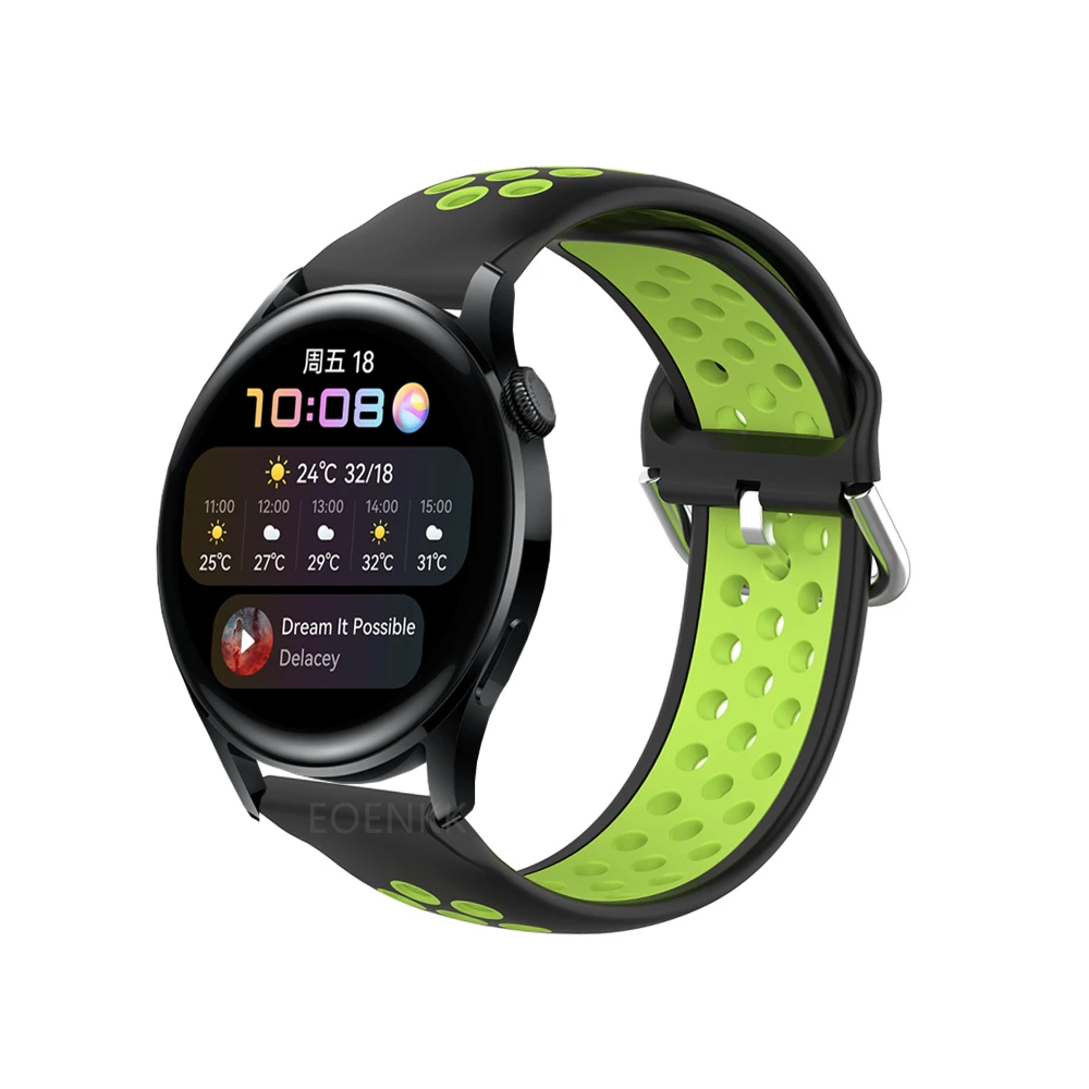 22 مللي متر سيليكون المعصم حزام الفرقة ل Huami Amazfit GTR 2 2e سوار ل سامسونج غالاكسي ساعة 3 حزام ل هواوي ساعة 3 برو سترا