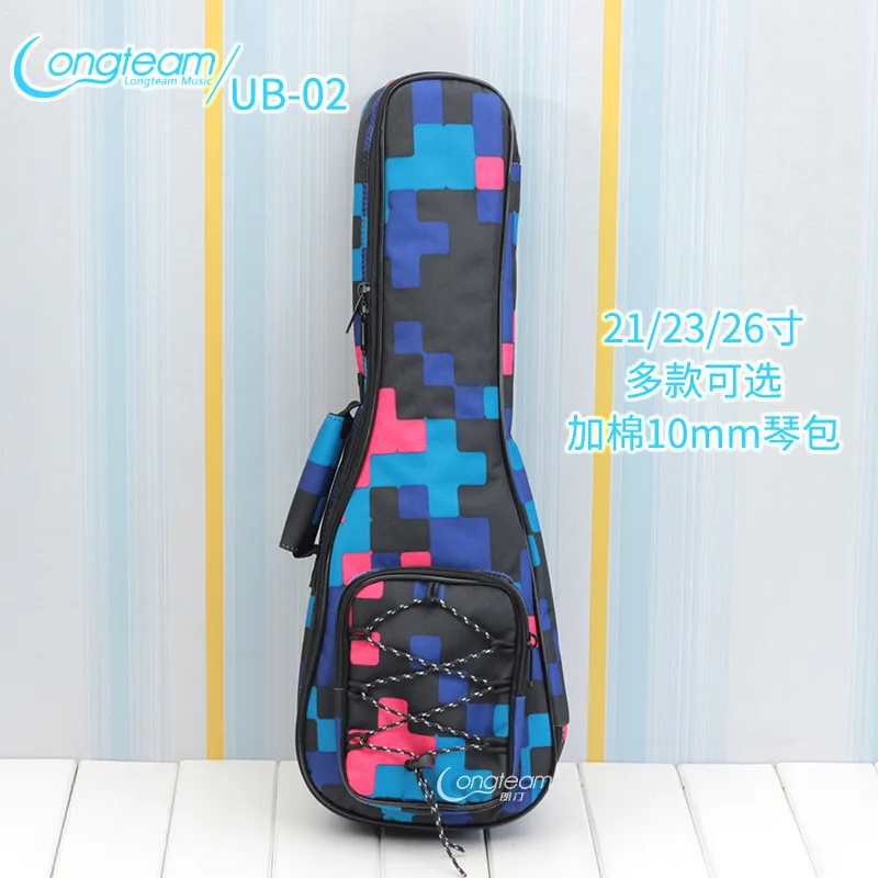 Multi-Colorful Hand Folk Ukulele Carry Bag Cotton Padded Case For Ukulele Guitar Parts Accessories 10mm pad