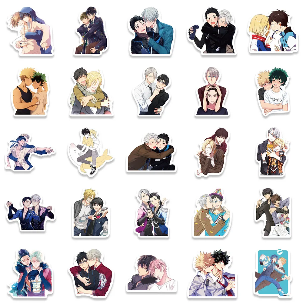 10/30/50PCS Spiel BL; yaoi Animation Personalisierte Graffiti Wasserdicht Aufkleber Telefon Bike Laptop Gitarre Gepäck Auto Homosexuell Aufkleber