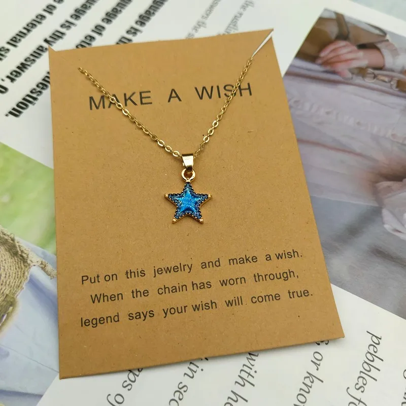 Choker Necklace Enamel Star Moon Planet Pendant Necklaces for Women Gifts Collares Collier Ketting Jewelry Wholesale dropshippi