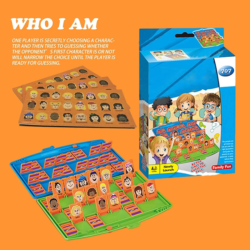 NEW Family Guessing Games Who Is It Classic Board Game Toys Memory Training Parent Child Leisure Time Party Indoor Games