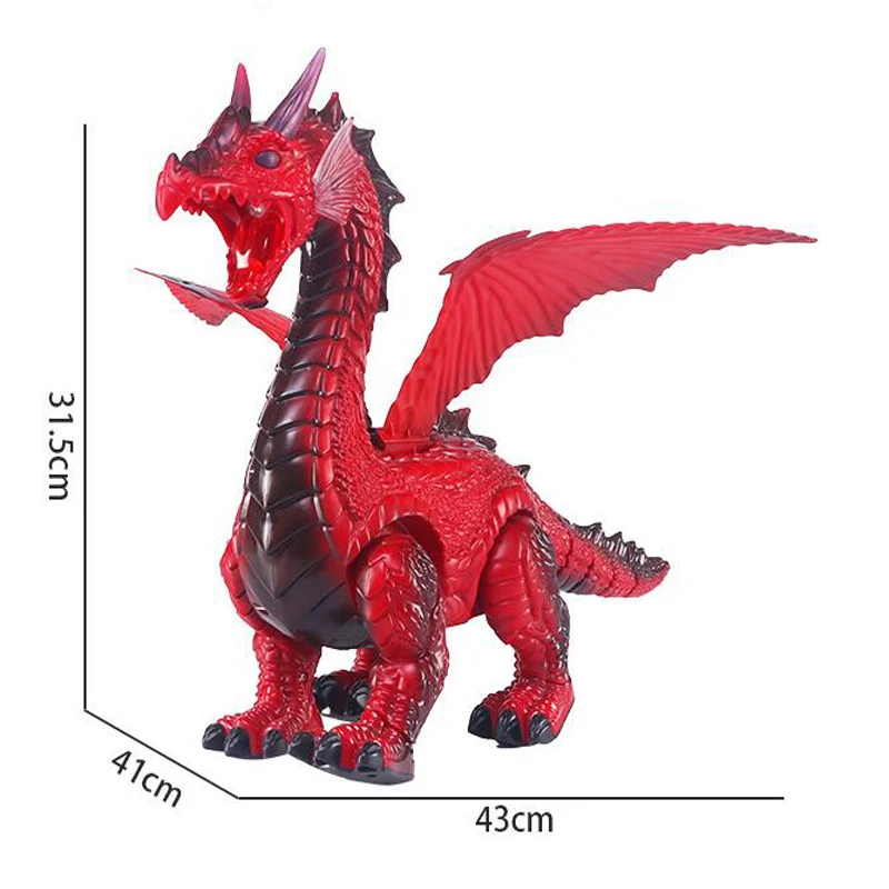 Remote Control Animal Toy Spray Dinosaur Remote Control Ice Dragon Fire Dragon Will Spray Fire Dragon Simulation Animal Model