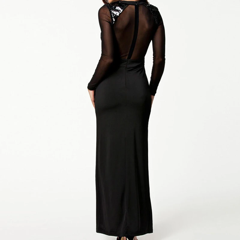 

Vintage Split Sequined Dress Evening Dress Gold Sling for Prom Free Shipping Straight Mermaid Dress Party Dress Long Dress