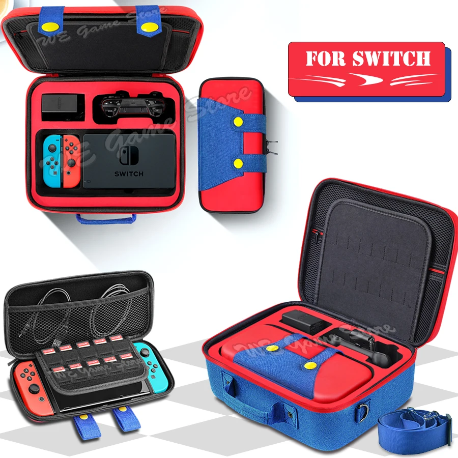 

2 in 1 Big Capacity EVA Carrying Storage Bag Case for Nintendo Switch Console,Nintendoswitch Game Accessories Deluxe Shell Cover