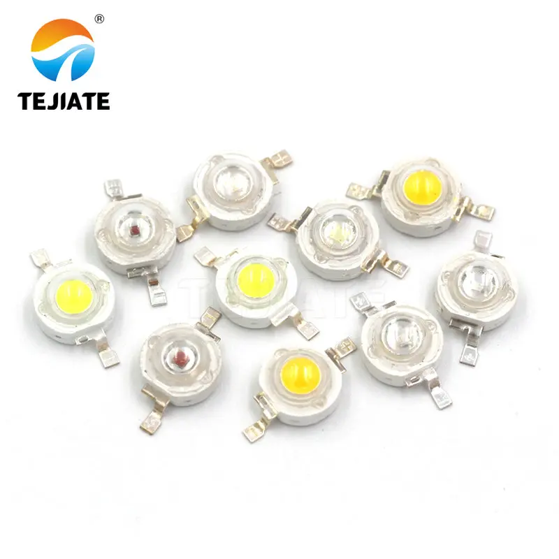 10Pcs/lot Real CREE 1W 3W High Power LED Lamp Beads 2.2V-3.6V SMD Chip LED Diodes Bulb White / Warm White / Red / Green / Blue