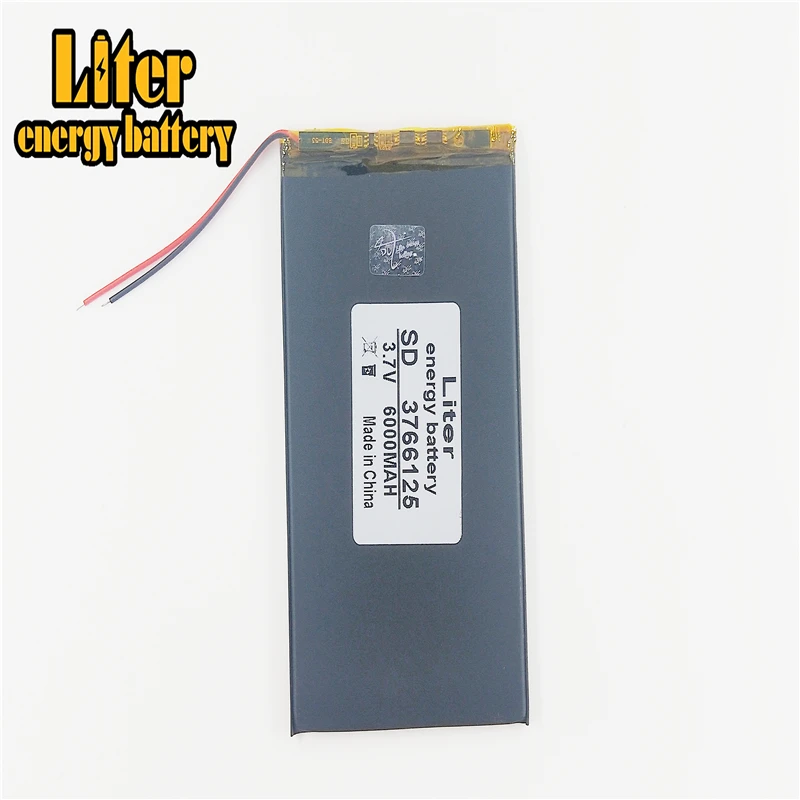 3766125 3.7v 6000mah battery rechargeable li-ion tablet pc  battery