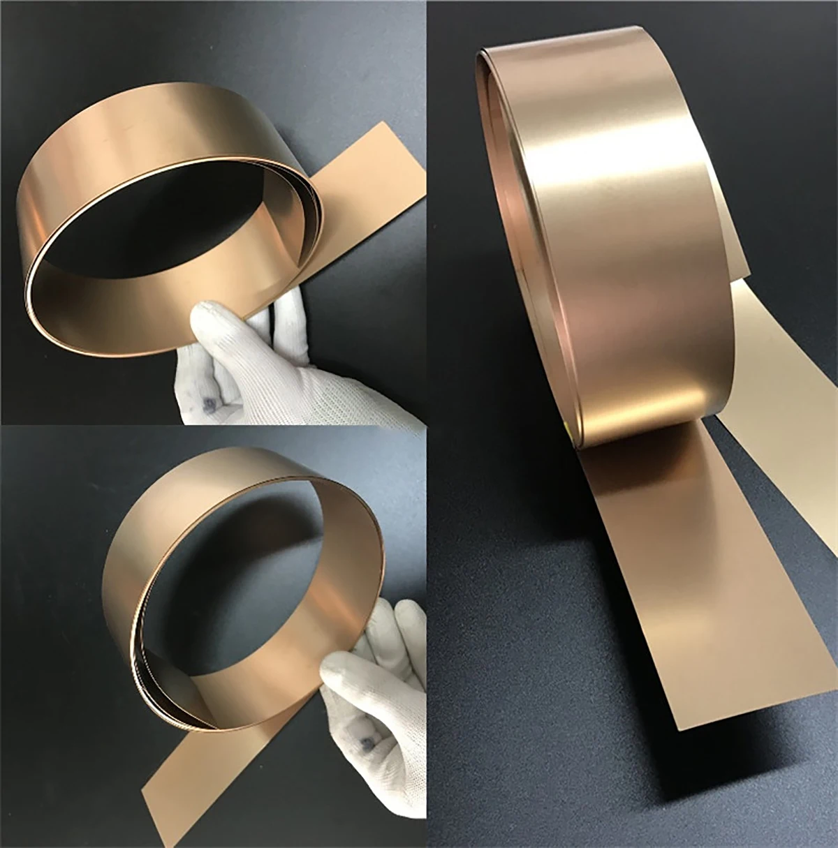 C5191 Phosphor-Copper Bronze Alloy Foil Phosphor Copper Strip Width 10/20/30mm Thick 0.1-0.8mm Length 1Meter DIY Material