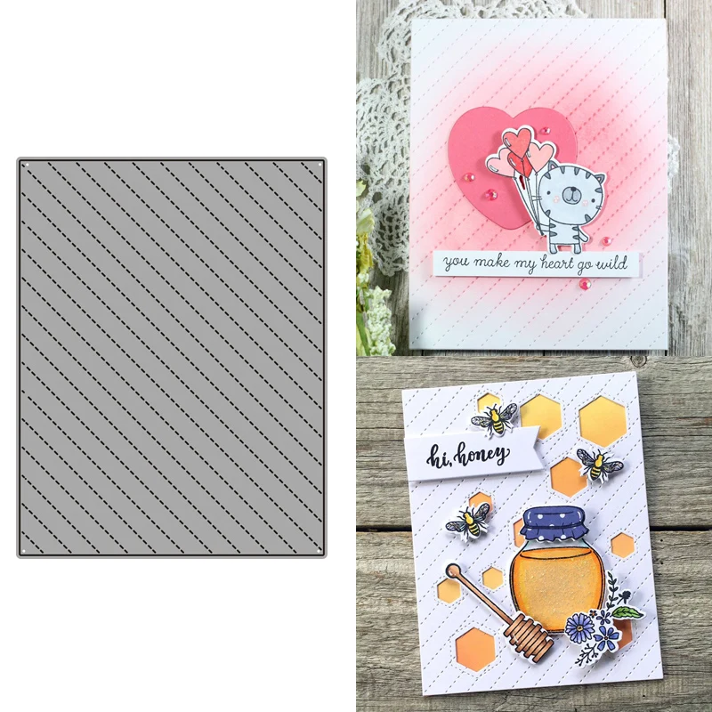 2021 AliliArts Metal Cutting Dies Diagonal stripes panel diy Scrapbooking Photo Album Decorative Embossing PaperCard Crafts Die