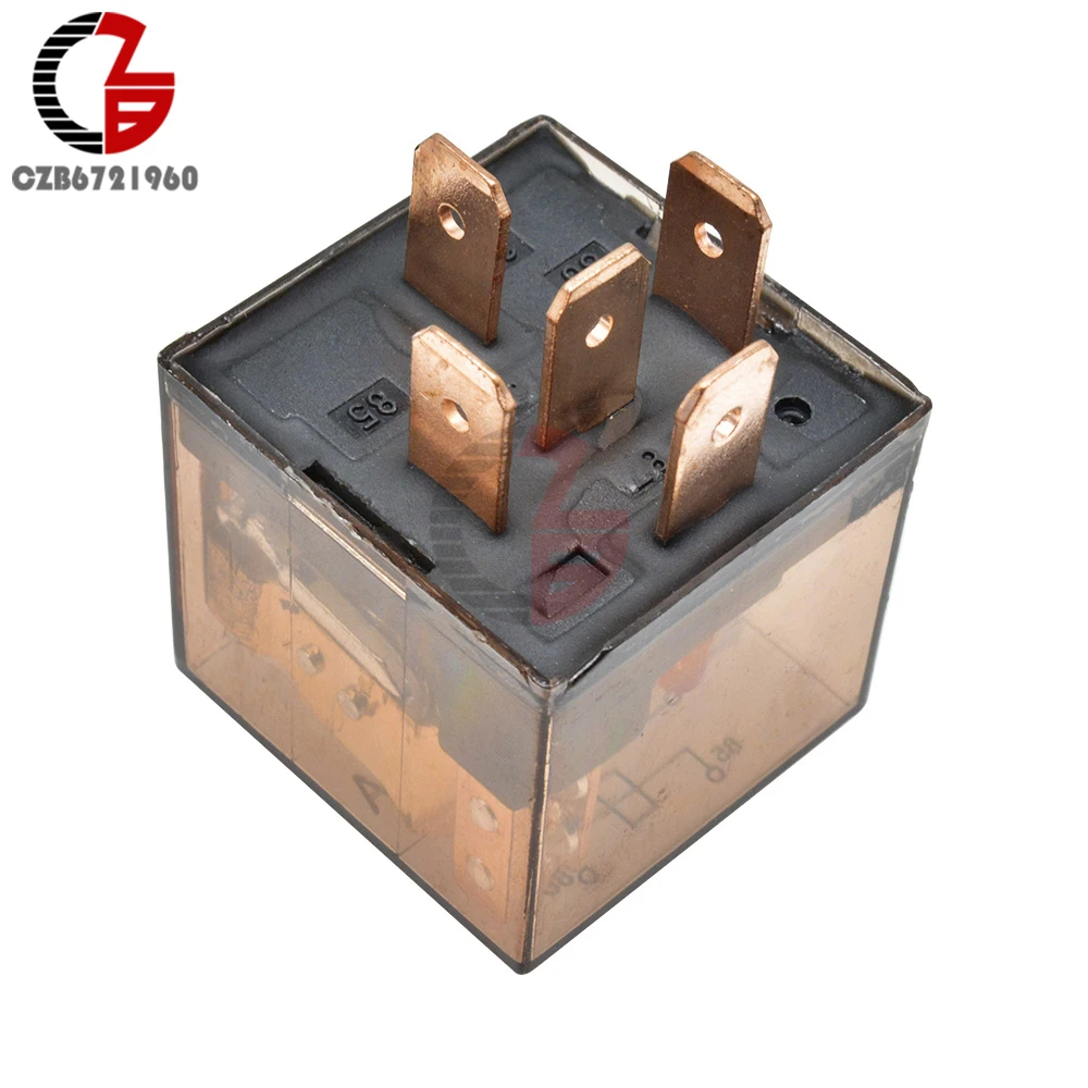 Waterproof Automotive Relay 12V 100A 5Pin SPDT Car Control Device Car Relays DC 24V 48V High Capacity 100A Switching Capability