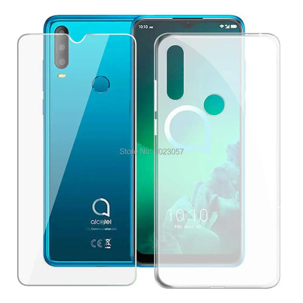 For Alcatel 3X 2019 2020 Tempered Glass Case Full Protection Cover Case With Tempered Glass For Alcatel 3X 2019 5048U 5048Y