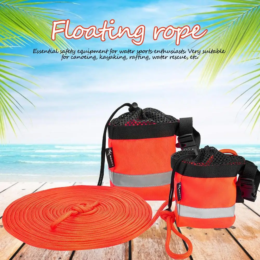 15/30 M Reflective Water Floating Life Line Rescue Throw Rope Bag Water Sports Kayaking Boating Rafting Accessory With Bag