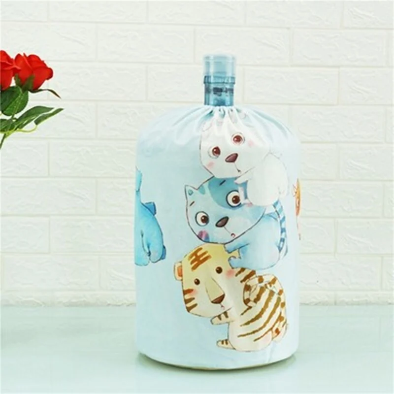 Cartoon Printed Water Dispenser Dust Cover Household Art Drinking Fountains Barrels Household Protector