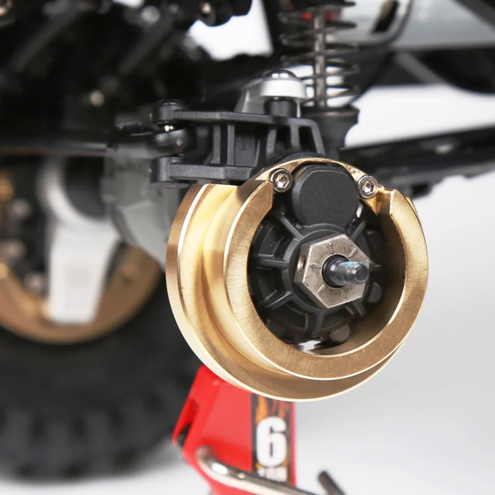 INJORA Schweres Messing Gegengewicht Portalantriebsgehäuse Stoßstangenhalter Achshalterung für RC Crawler TRX4 TRX-4 TRX6 Upgrade-Teile – Detail 34