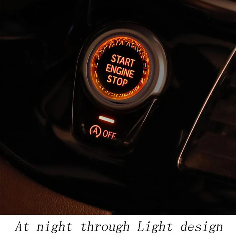 Car styling ENGINE START STOP switch buttons Stickers For BMW 5 6 7 Series 6GT G32 G30 G38 X3 X4 G01 G02 G08 G11 G12 Accessories