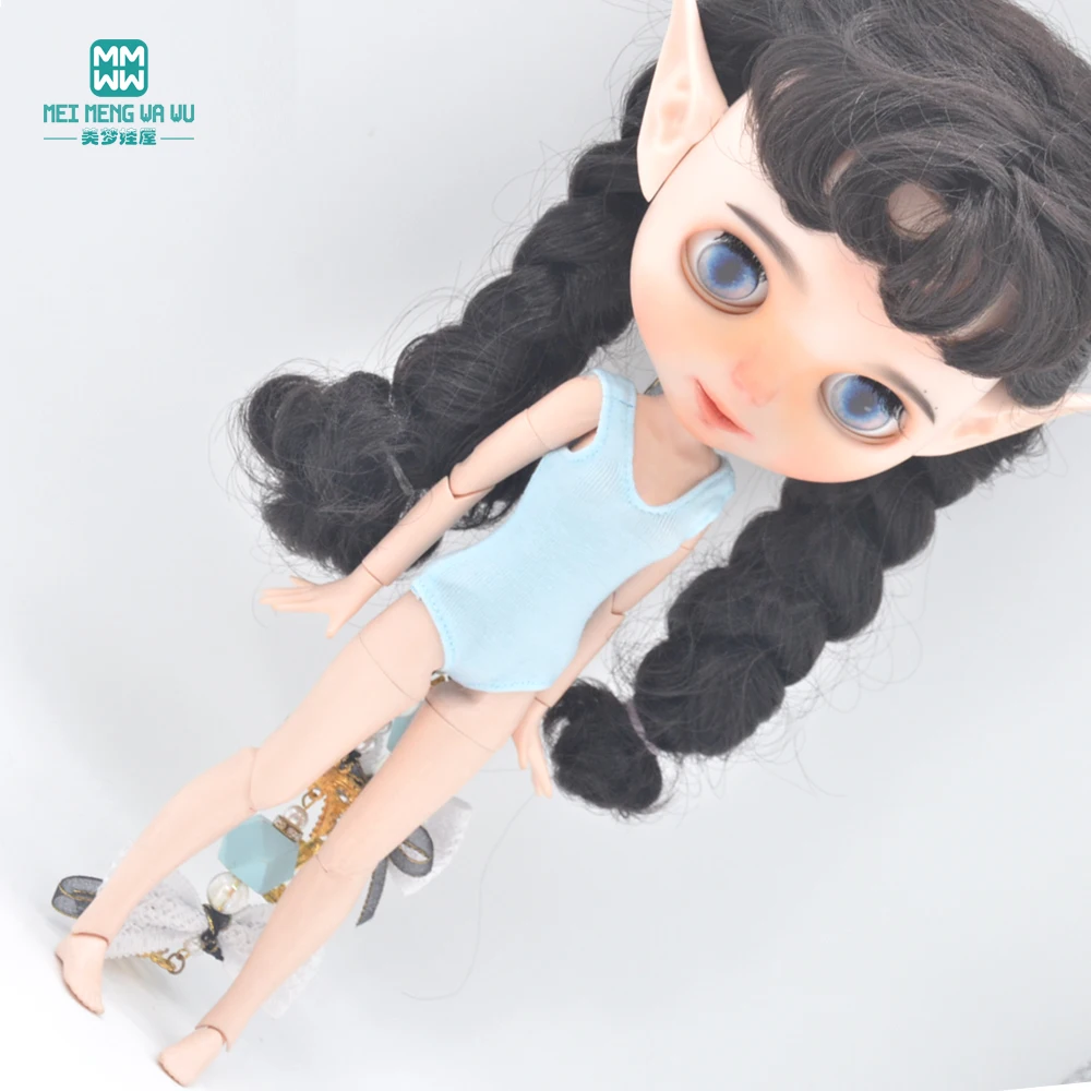 Clothes for Doll Fits Blyth Azone OB22 OB24 Doll Accessories Fashion One-Piece Swimsuit