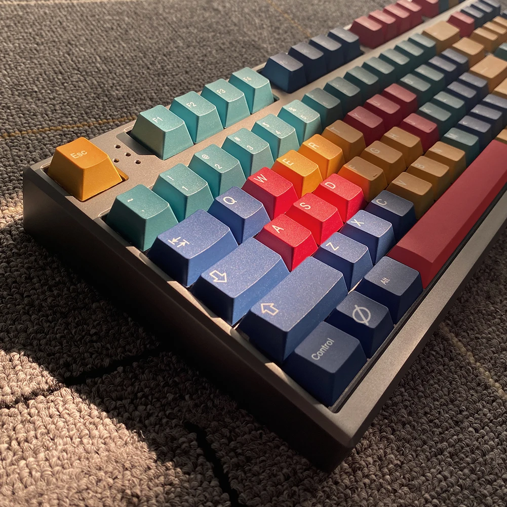 GMK-KEY panele zestaw nasadek klawiszy Cherry profil nasadki na klawisze z pbt dla przełączniki MX dz60 Gk61 sk61 TKL87 barwnik sublimacyjny nakładka na klucz 133 klawiszy