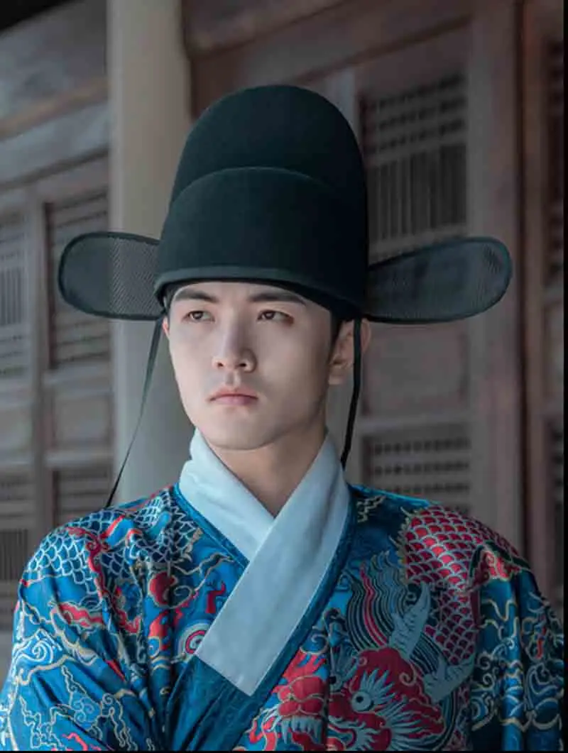 Hanfu Hat Kids Men Ancient Chinese Hanfu Hats Male Halloween Cosplay Black Linen Yarn Hat Ming Dynasty Hanfu Hat For Men Child