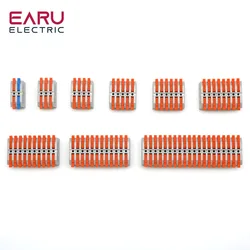 50Pcs 2/3/4/5/6/7/8/10/12/20Pin Quick Docking Cable Wire Connector Simple Miniature Terminal Compact Electrical Wiring Terminal