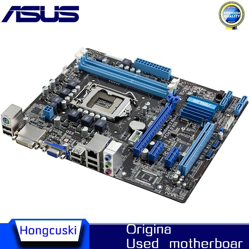 For Asus P8H61-M PLUS Desktop Motherboard H61  Socket LGA 1155 i3 i5 i7 DDR3 Original Used Mainboard