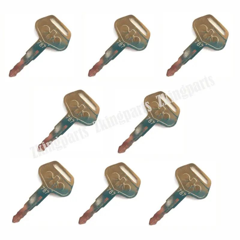 8pcs Key 787 Fit for Komatsu Heavy Equipment Excavator Dozer Loader