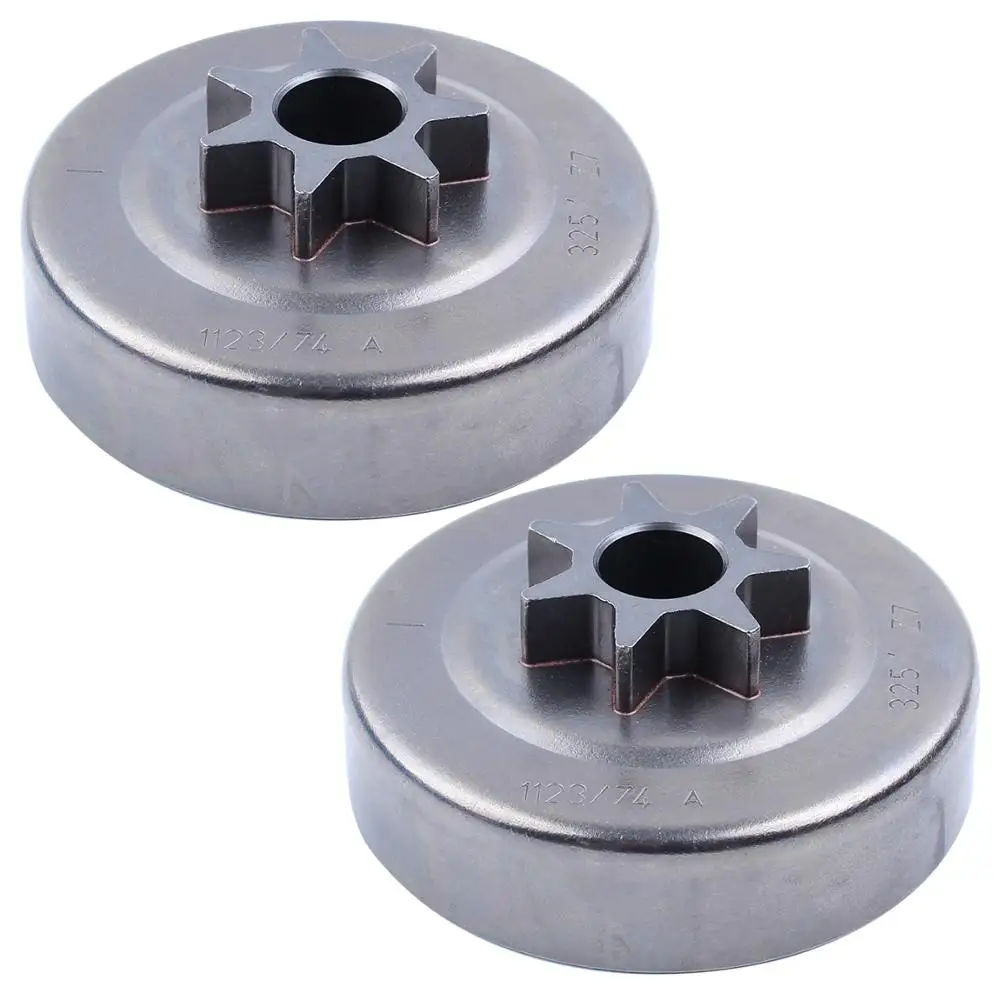 Kit de piñón de tambor de embrague 7T para motosierra STIHL, 2 unids/lote, 325, MS170, MS180, MS210, MS230, MS250, 017, 018, 021, 023, 025