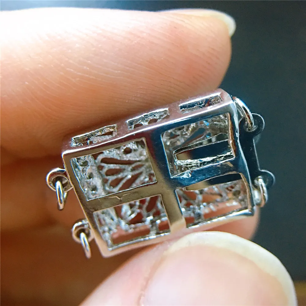 Wholesale DIY Natural Stones Beads Jewelry Making Accessories Silver/Gold Metal Connector Clasps Findings
