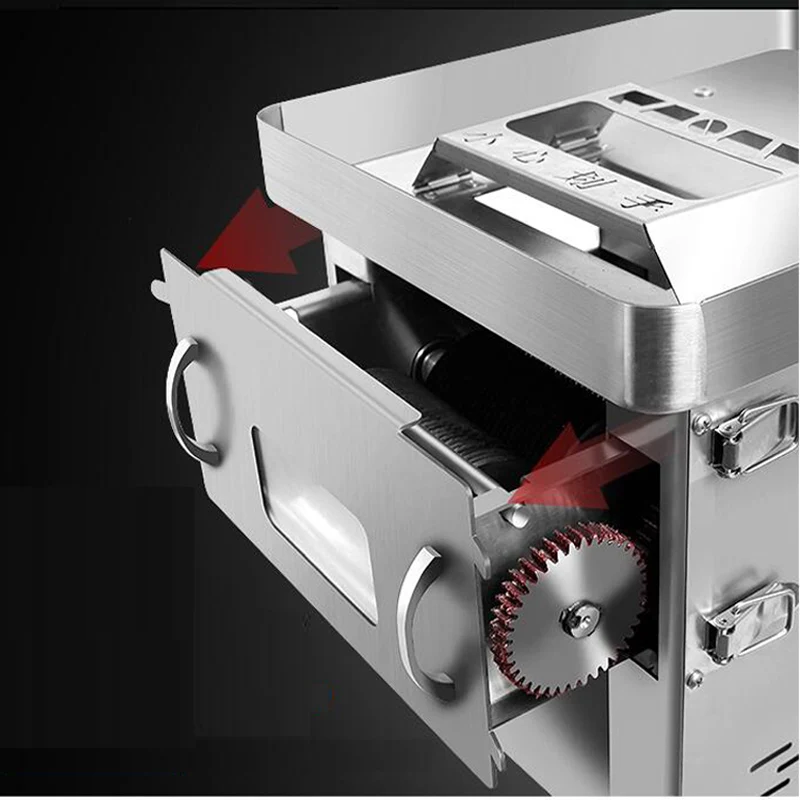 Nieuwe multifunctionele vleessnijmachine Commerciële roestvrijstalen elektrische groentesnijder Vleessnijder Machine 220V / 110V