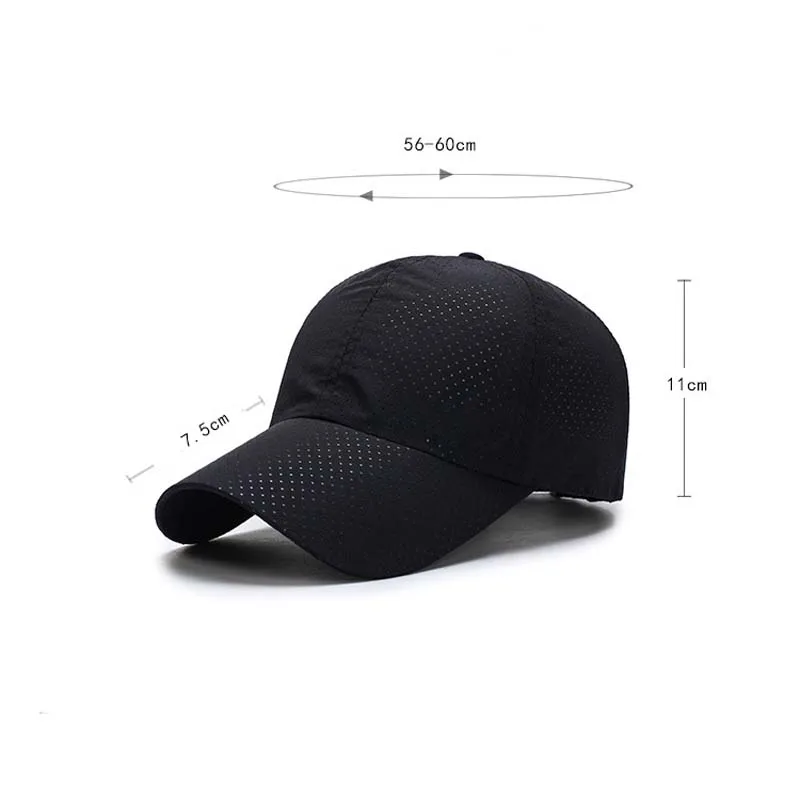 Balight Ultra-slim Summer Caps Quick-Drying fabric Summer Unisex Women Man Quick Dry Mesh Cap Running Hat Bone Breathable Hats