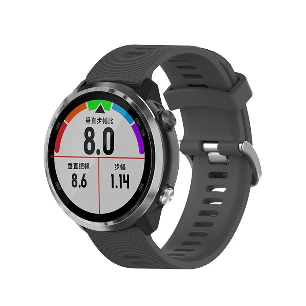 Garmin Forerunner 645/245 เพลง/Vivoactive 3/Vivomove HR สายรัดข้อมือกีฬาซิลิโคนอย่างเป็นทางการนาฬิกาข้อมือ