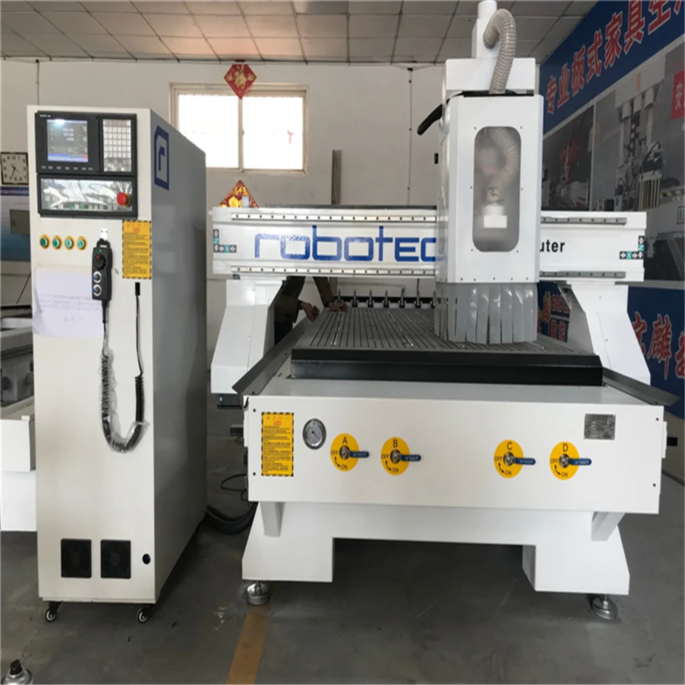 

ROBOTEC Cheap Price 1325 Wood/MDF Cnc Milling Machine For Sale/4x8 Feet Cnc Router With Auto Tool Changer For Furniture Making