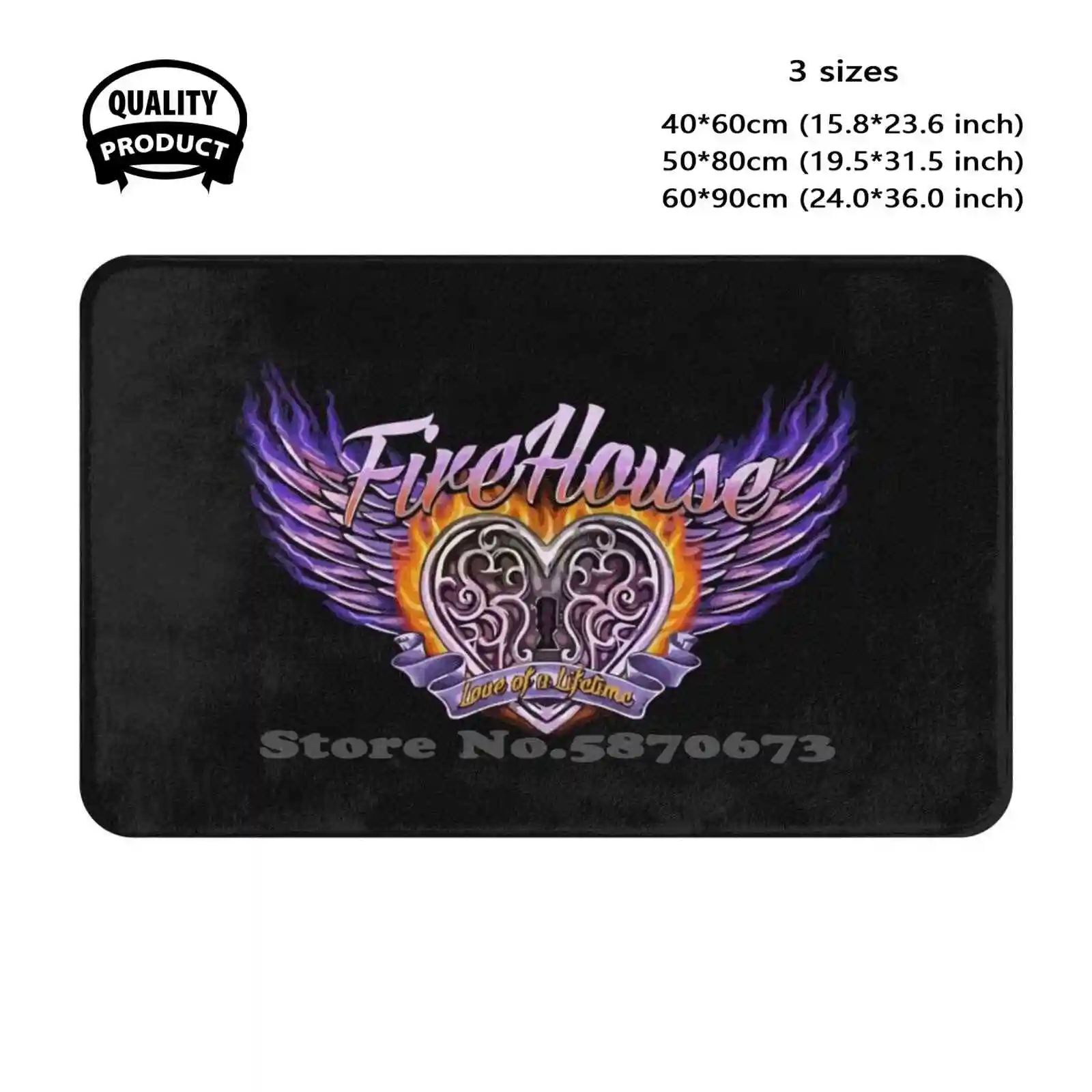 

Dewean Soft Cushion Home Carpet Door Mat Car Rug Firehouse Band Firehouse Musical Group Heavy Metal Glam Metal Hard C J Snare