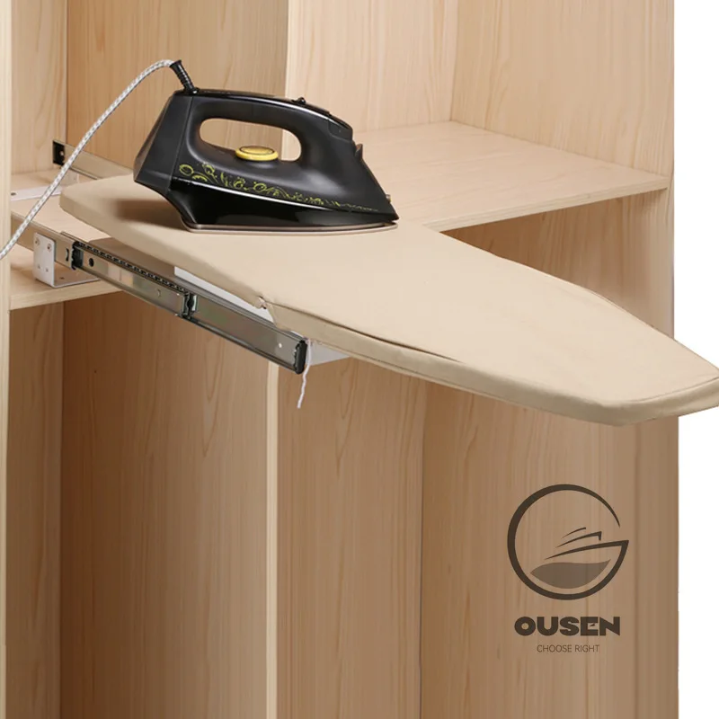 

Folding Telescopic Ironing Closet Inner Damping Ironing BoardPush-pull Folding Ironing Board Buffer Hidden RotatingIroning Board