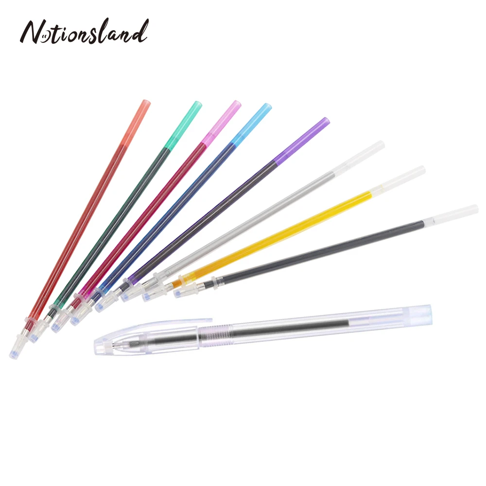 

10pcs Stitch Markers Soluble Cross Stitch Water Erasable Pens Fabric Marking Pens Refill DIY Needlework Sewing Tools