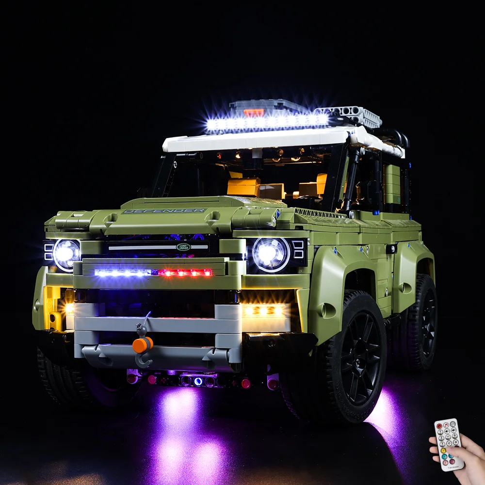 LED Light Kit For 42110 Technic Defender Car Model DIY Toys Set Not Included Building Blocks