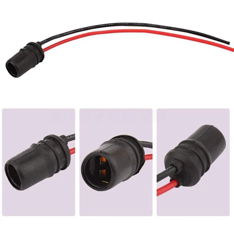 

JunYue 100 PCS x Soft Auto T10 501 W5W LED Car Wedge Light Plug Bulb Holder Extension Socket Adapter 501 T10 LED Bulb Holders