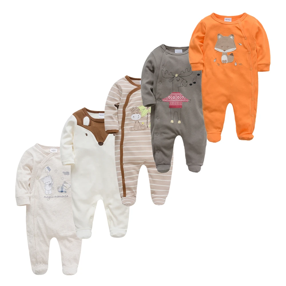 

5pcs baby rompers Roupas bebe de Baby Girl Boy Pijamas bebe fille Cotton Breathable Soft ropa bebe Newborn Sleepers Baby Pjiamas