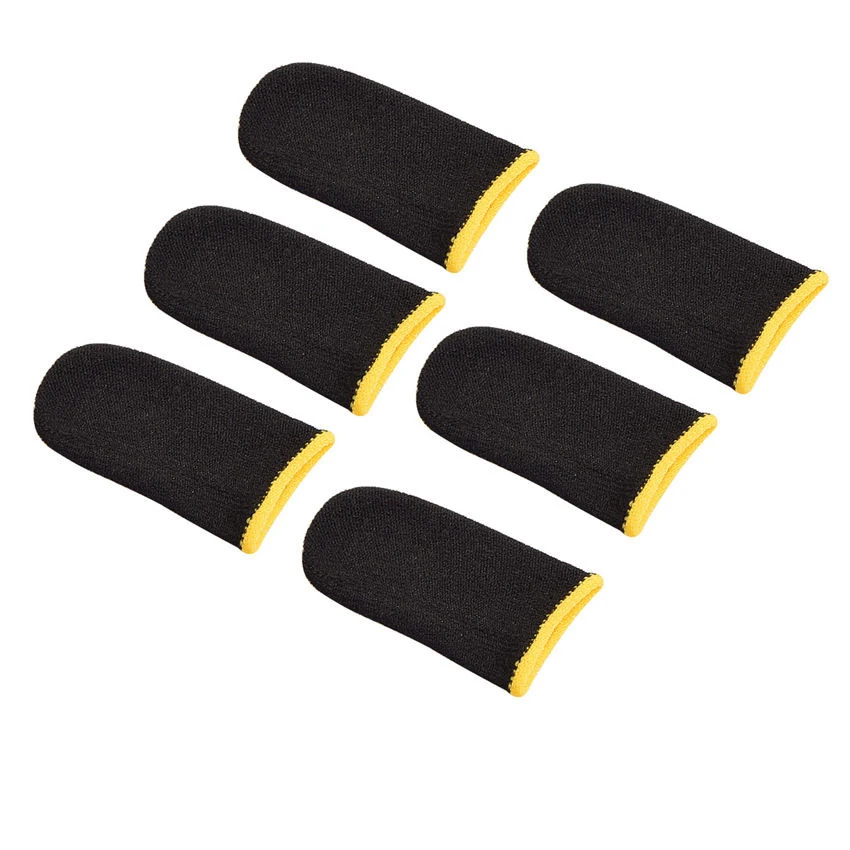 2 زوج الألعاب فنجر كم تنفس الأصابع ل PUBG ألعاب المحمول شاشة تعمل باللمس غطاء للأصابع غطاء الحساسة اللمس المحمول