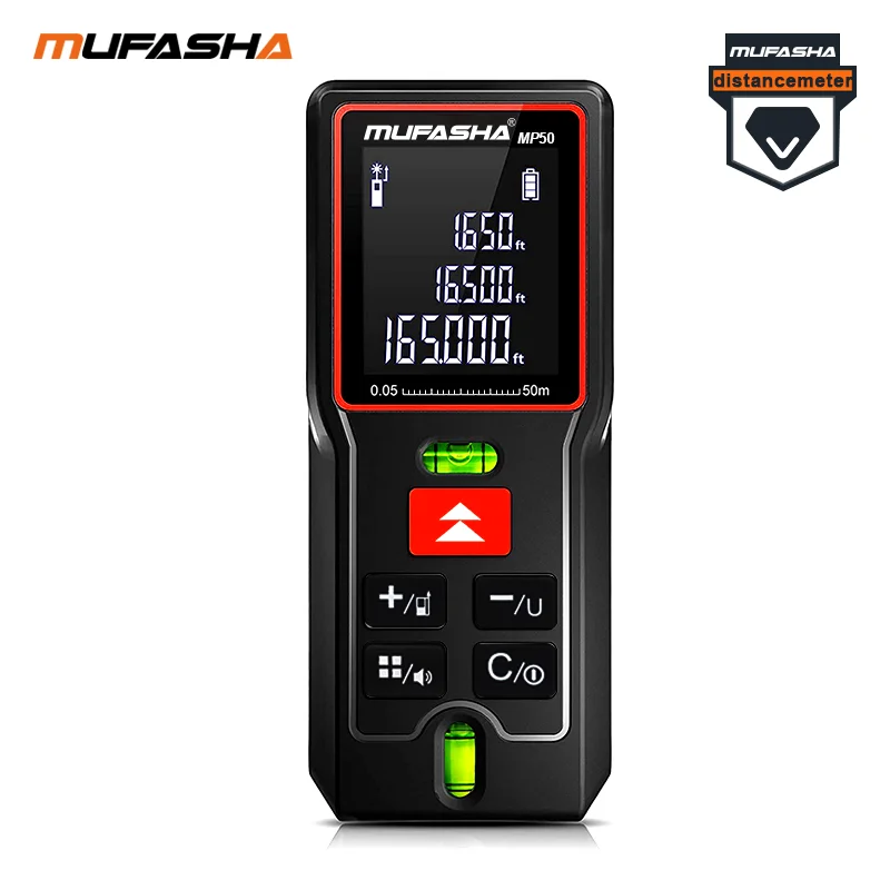 MUFASHA Portable Laser Distance Meter Degital Measuring Tool Rangefinder