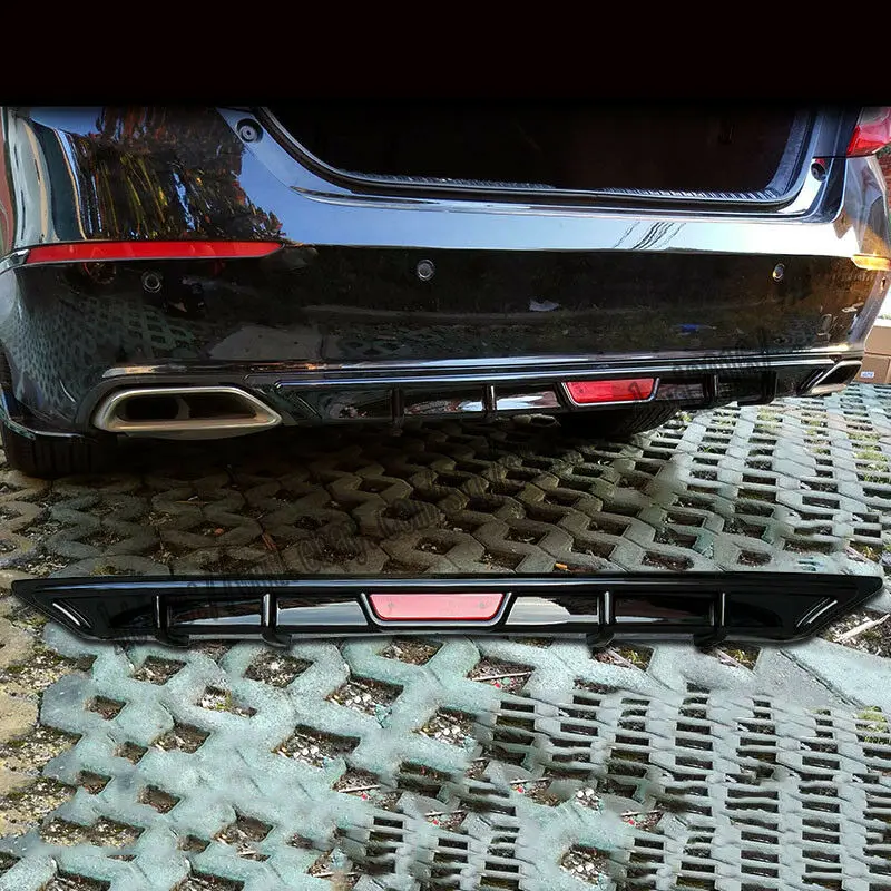 

Глянцевый черный диффузор заднего бампера PP, крыло спойлера ДЛЯ Honda Accord 10th 2018-2019