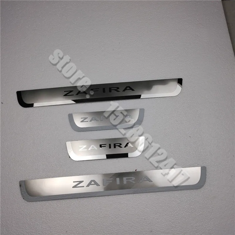 Para Opel Zafira Tourer A C para Vauxhall Zafira B 2011-2022 placa de desgaste/Umbral de puerta placa de desgaste Pedal de bienvenida estilo de coche