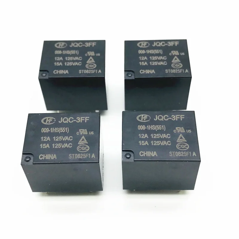 Relay HF3FF-JQC-3FF- 5VDC-1HS 12VDC-1HS 9VDC-1HS 24VDC-1HS(551) DIP4 5V 12V 24V DC