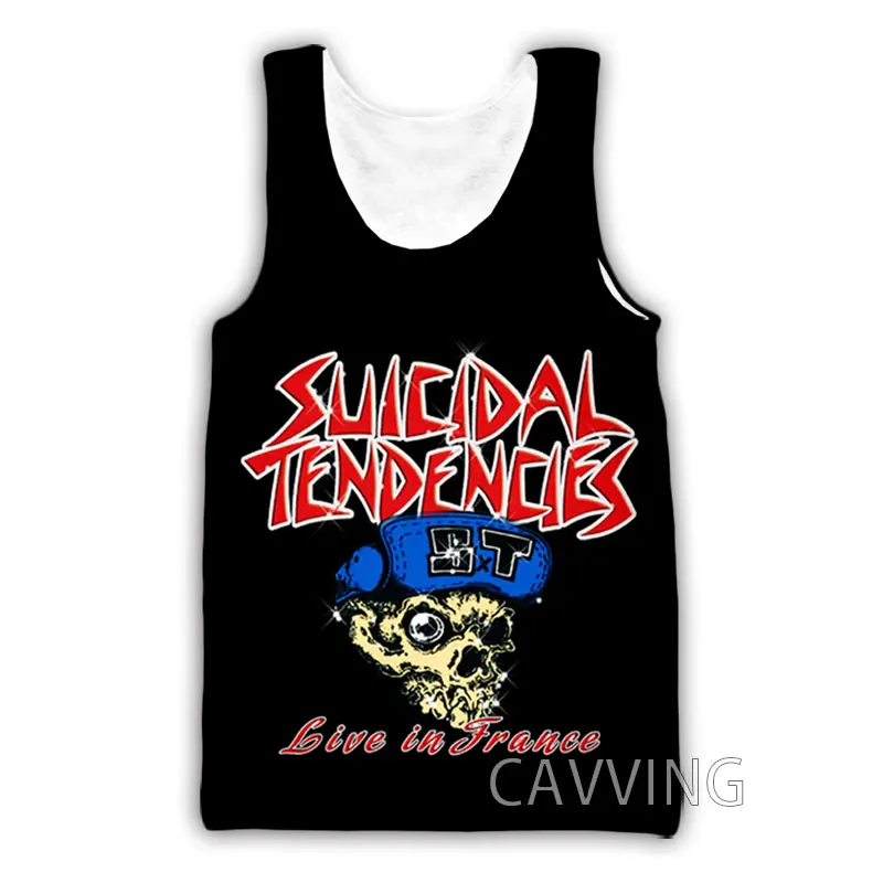 CAVVING 3D Printed  Suicidal Tendencies BAND  Tank Tops Harajuku Vest  Summer Undershirt Shirts Streetwear for Men/women