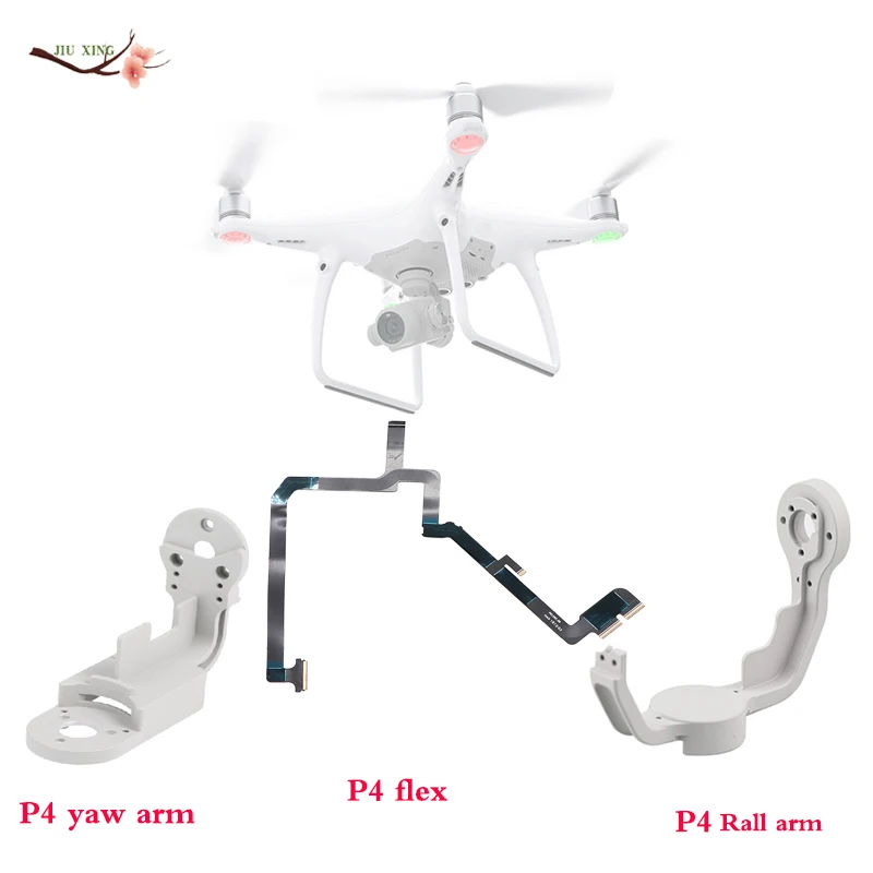 Drone New Gimbal for DJI Phantom 4  Flat Cable Flex Roll Bracket Robbin Gimbal Yaw Arm Repairing Parts