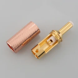 Audiocrast DC25G HI End 2.5MM DC Power Plug Gold Plated Male Jack Connector for Welding Linear Power Ou