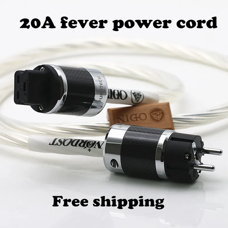 

Nordost Odin 7 core sterling silver flagship version enthusiast EU power cord hifi amplifier 7N audio power cable 20A